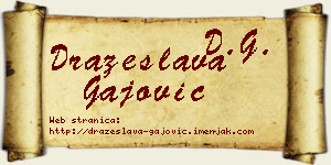 Dražeslava Gajović vizit kartica